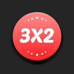 3x2 Round Label