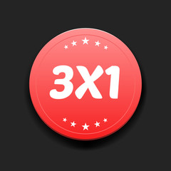 3x1 Round Label