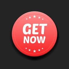 Get Now Round Label