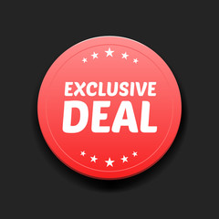 Exclusive Deal Round Label