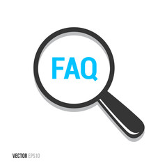 FAQ Frequently Asked Questions Magnifying Glass