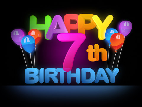 Happy 7Th Birthday Images – Browse 16,371 Stock Photos, Vectors, and Video