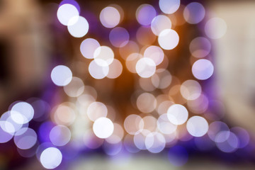 Obraz premium Circular bokeh background of Christmas lights