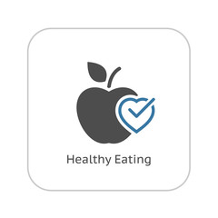 Healthy Eating Icon. Flat Design.
