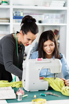 Women in a sewing workshop