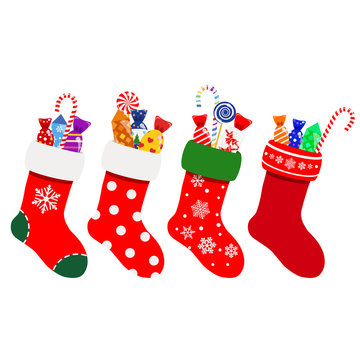 Christmas Socks With Candies