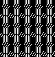 Seamless geometric texture. Striped zigzag lines.