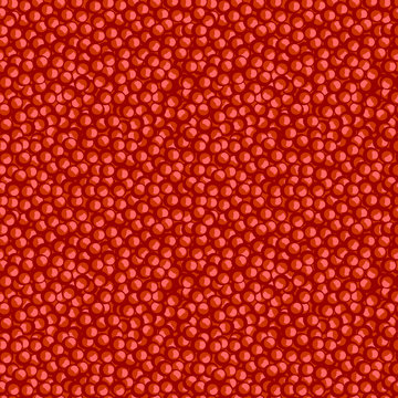 Seamless fruits vector pattern, bright red background with pomegranates seeds.