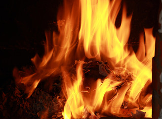 Яркое пламя