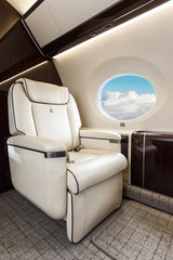 Luxury interior aircraft business aviation