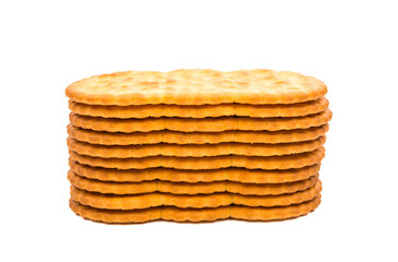 crackers on a white background