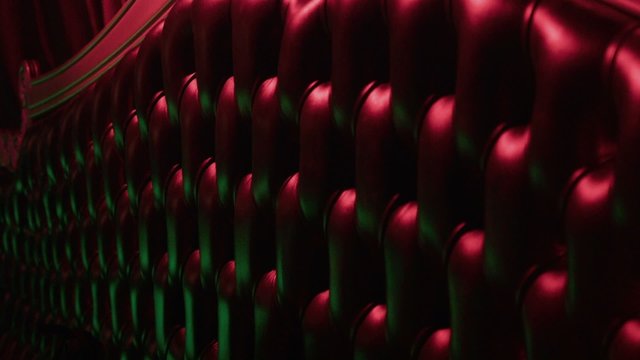 Sofa in a disco, light blinking