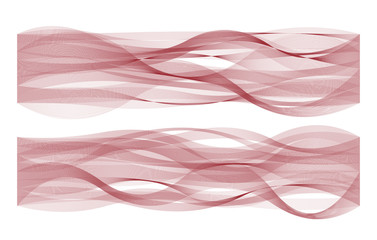 Wave line flag of Latvia