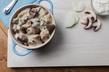 White sauce casserole