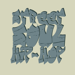 Hip-hop style t-shirt