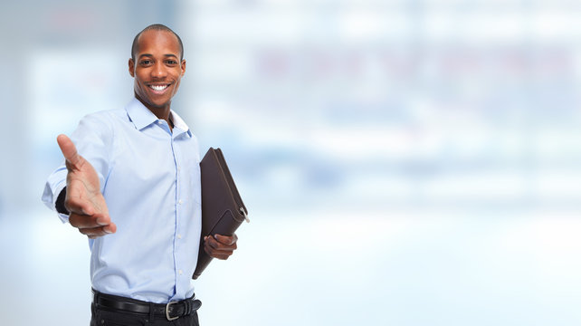 African-American Businessman Handshake.