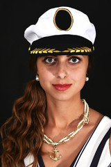 Pretty vintage sailor woman