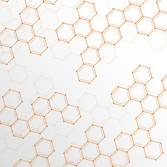 Colorful molecule DNA. Abstract background. Vector illustration. Eps10