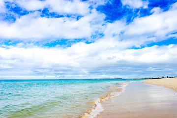 Sea, beach, seascape. Okinawa, Japan.