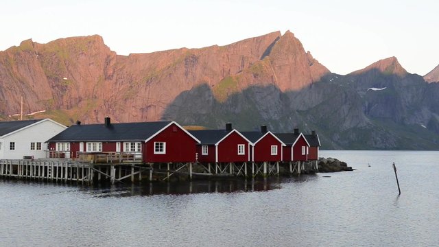 A small fishing port in the Hamnoy - Reine, Lofoten Islands, Norway