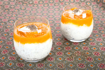 Chia- Samen- Pudding mit Mango