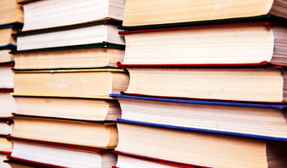 Old and used hardback books