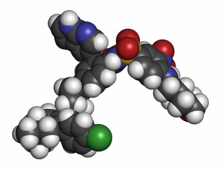 Venetoclax cancer drug molecule (BCL-2 inhibitor). 