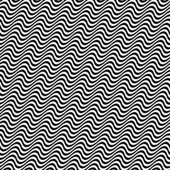 3D repeating black white angular wave pattern