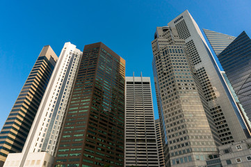 Fototapeta na wymiar Singapore business centre