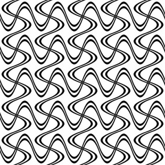 Repeating monochrome twisted stripe pattern