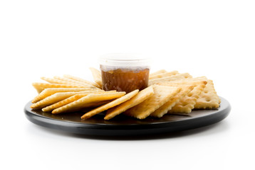 biscuit with pineapple jam