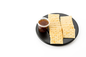 biscuit with pineapple jam
