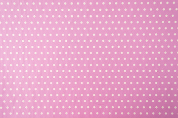 white polkadot with pink background