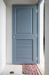 Wooden entrance door