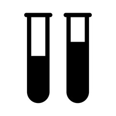 Test tube / chemistry flat icon for apps and website 