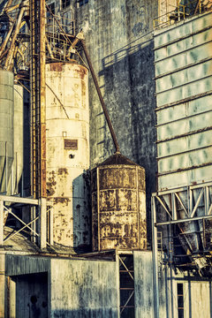 Old Grain Elevator Abstract