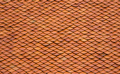 old tiles roof background