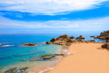 Costa Brava beach Lloret de Mar Catalonia Spain