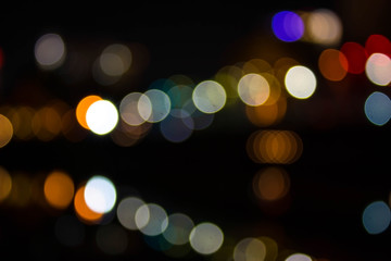 Bokeh background vintage glitter light colors.