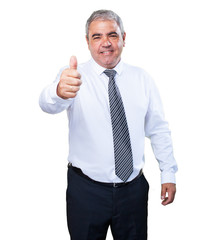 business man doing an okay gesture