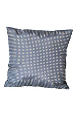 Decorative silver pillow isolated