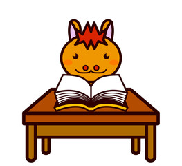 読書する動物シリーズ