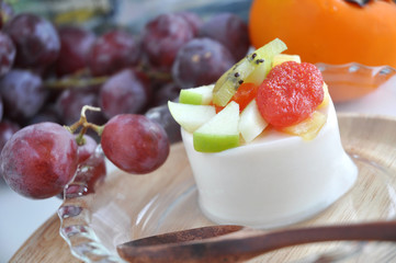 Close Up Fruity Soy Pudding