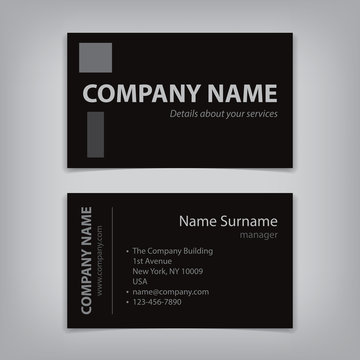 modern business name card abstract template