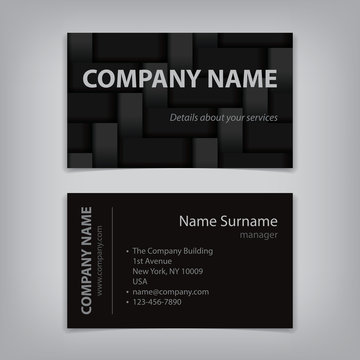 modern business name card abstract kevlar template