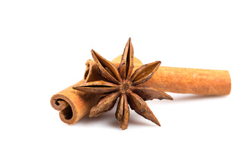 Stars anise and Cinnamon