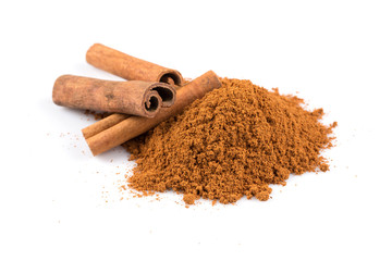 cinnamon sticks with powder