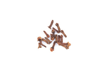 Cloves isolated on white background