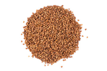 Pile of buckwheat seeds