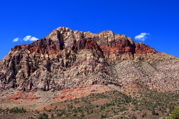 View of the Red Rock Canyon National Conservation Area in Nevada, USA